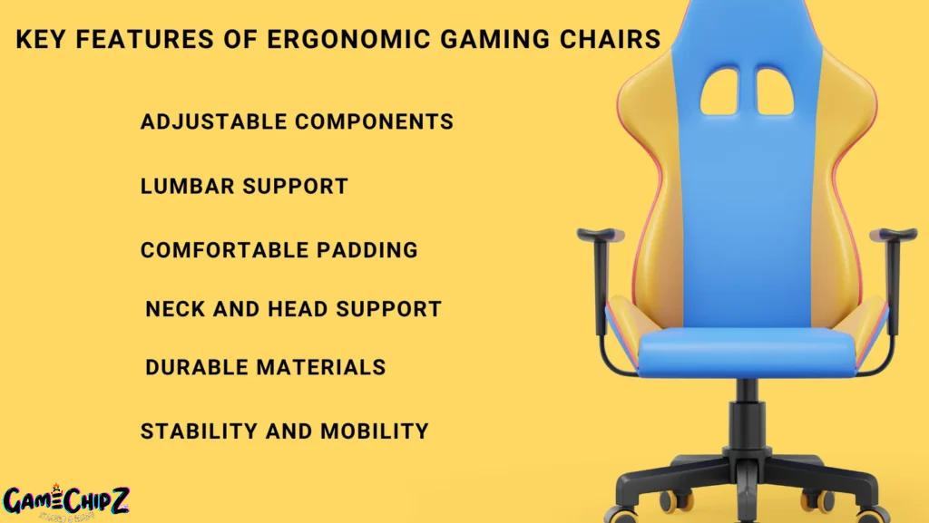 Key features of ergonomic gaming chairs