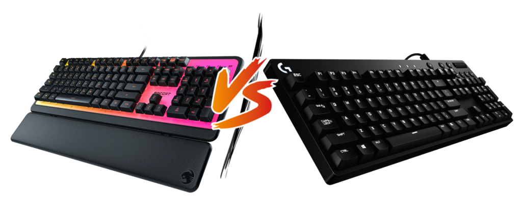 A membrane keyboard vs a mechanical keyboard