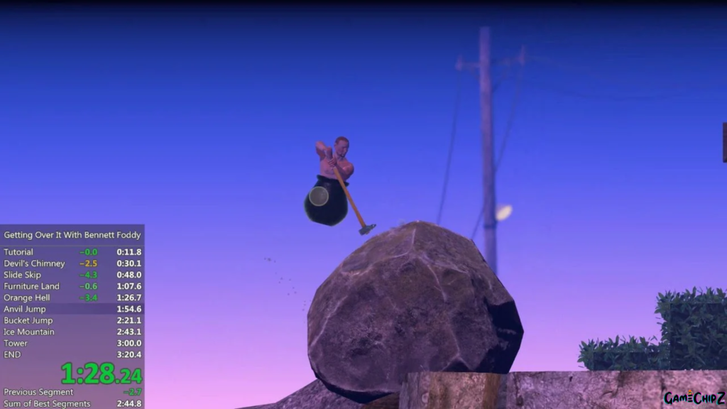 getting over it speedrunning