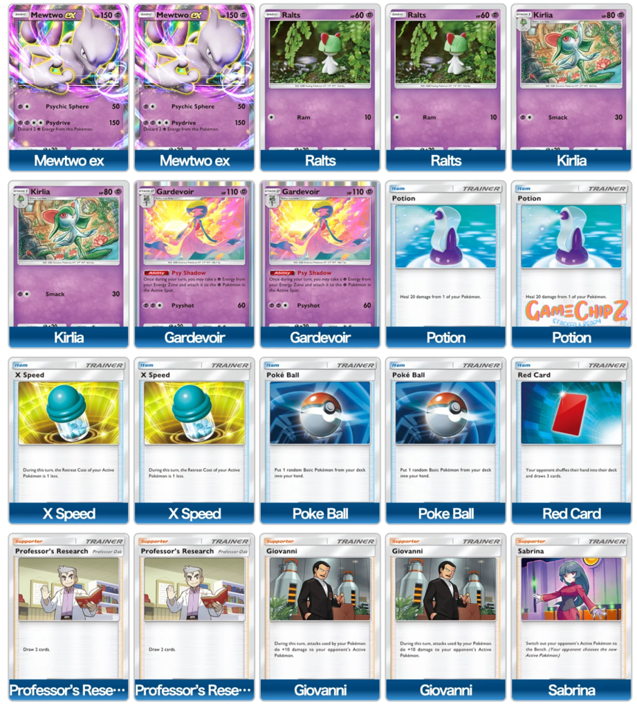 pokemon mewtwo ex deck